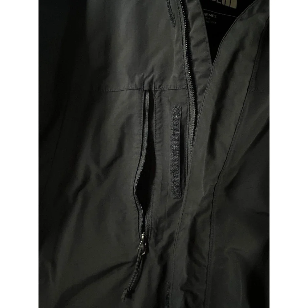 The North Face Mens XL Black Hooded Rain Jacket The Connor Group Logo Full Zip